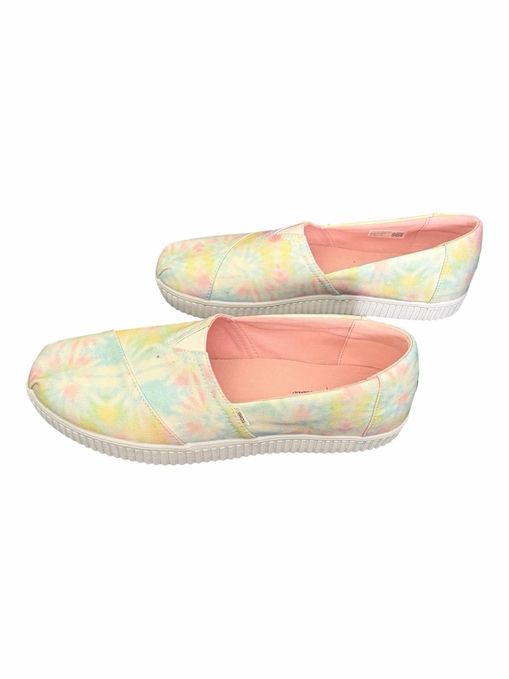 TOMS |Pastel Tie-Dye |Canvas Slip-On Flats |Women’s Size 12 |Comfort Shoes - Picture 2 of 8